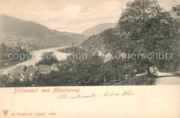 Schlierbach Heidelberg Panorama Blick vom Münchelweg
