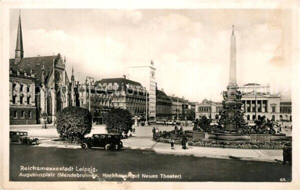 Leipzig Reichsmessestadt Augustusplatz Mendebru