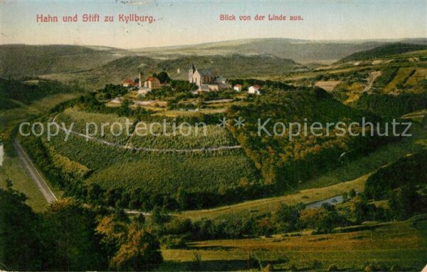 Kyllburg Rheinland-Pfalz Hahn und Stift zu Kyllburg Blick von de
