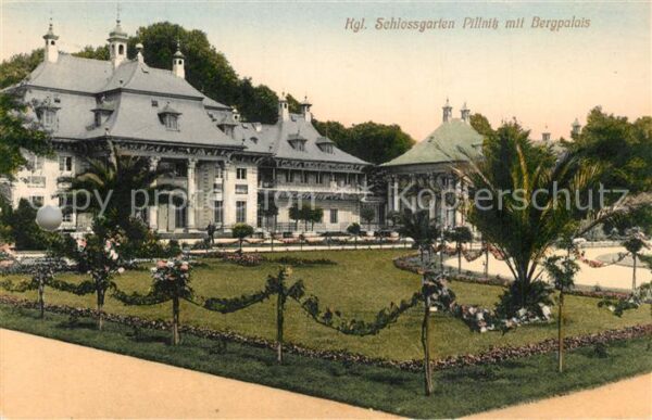 Pillnitz Königlicher Schlossgarten mit Bergpalai