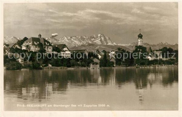 Seeshaupt Ansicht vom Starnberger See aus Zugspit
