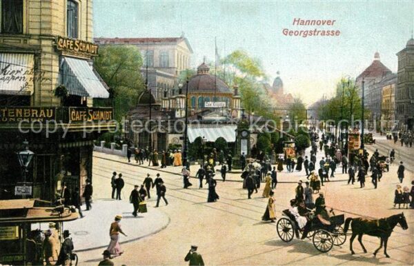 Hannover Georgstrsse Cafe Kröpcke Pferdedroschke