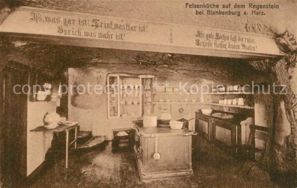 Blankenburg Harz Serie 48 Burg Regenstein Nr. 5 Felsenkü