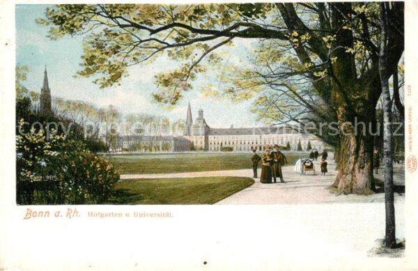 Bonn Rhein Hofgarten und Universität