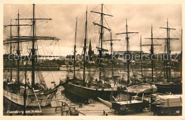 Flensburg Hafen Segelschiffe