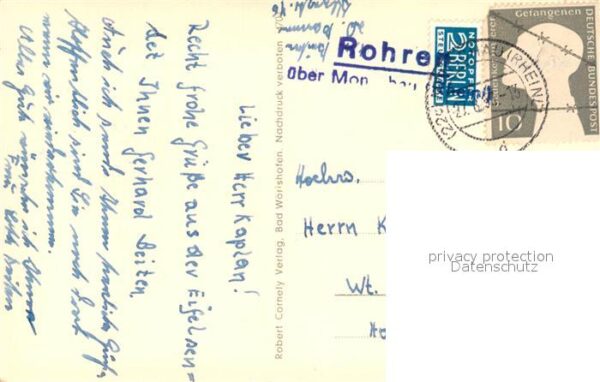 Monschau Stadtbild mit Burg und Rur – Bild 2