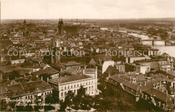 Magdeburg Panorama Blick vom Domturm