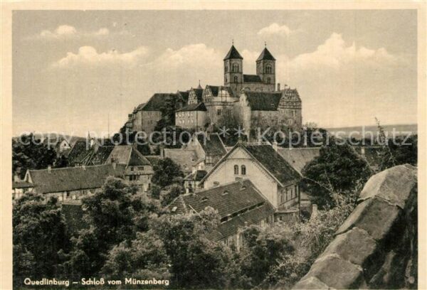 Quedlinburg Schloss vom Münzenberg