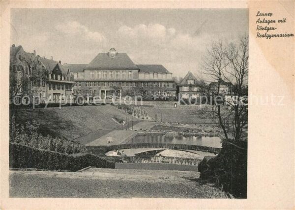 Lennep Anlagen mit Röntgen Realgymnasium