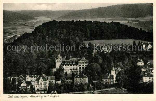 Bad Kissingen Panorama Altenberg mit Klinik Regina