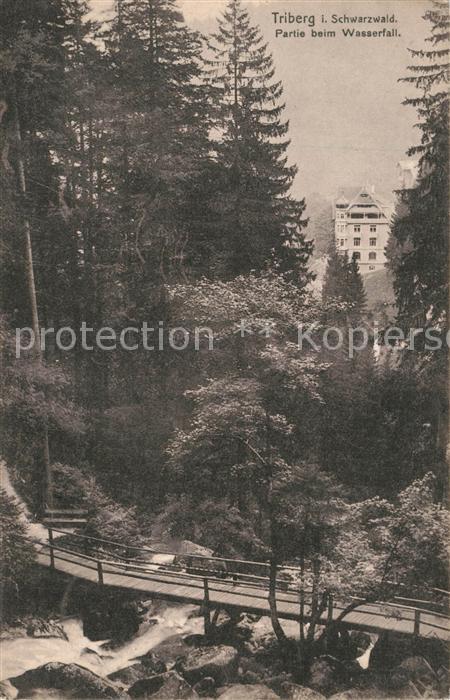 Triberg Schwarzwald Partie beim Wasserfall