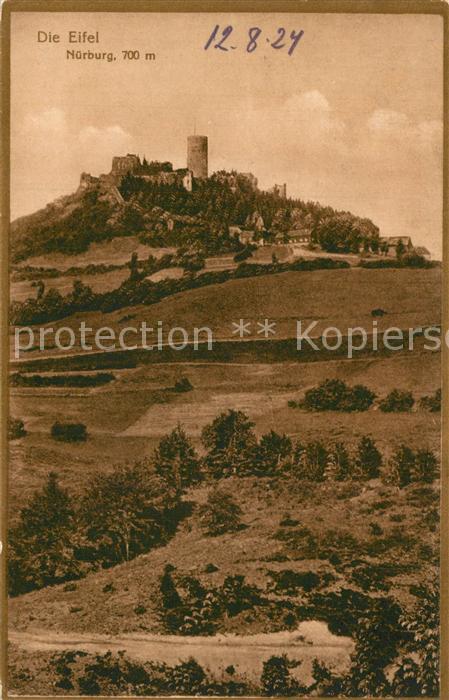 Nuerburg Landschaftspanorama mit Blick zur Burgr