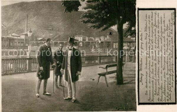 Bad Ems König Wilhelm von Preussen und Graf Ben