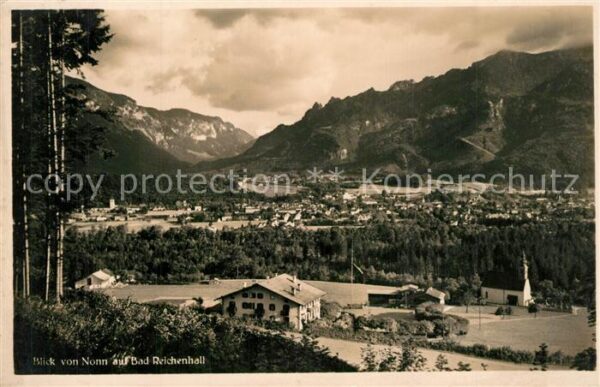 Bad Reichenhall Blick von Nonn Alpenpanorama