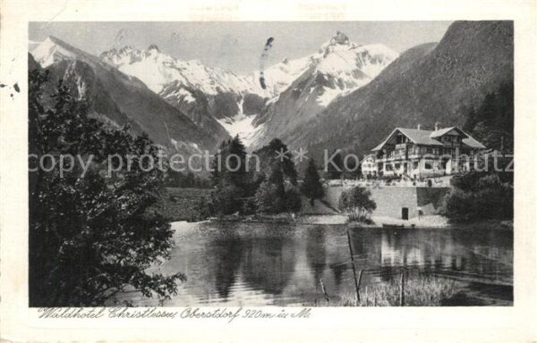 Oberstdorf Waldhotel Christlessee Alpen Kupfertief
