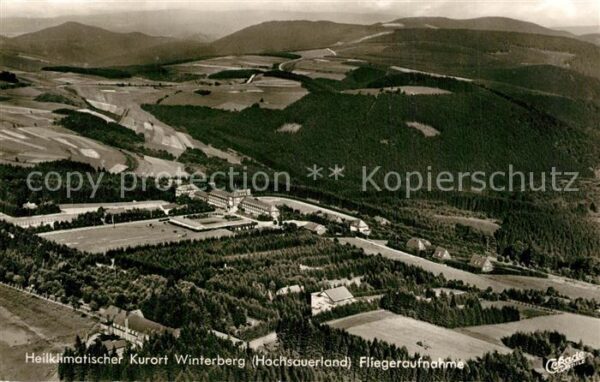 Winterberg Hochsauerland Heilklimatischer Kurort Fliegeraufnahme
