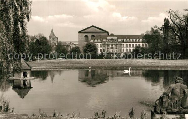 Trier Blick zum Kurfürstlichen Palais und Bas