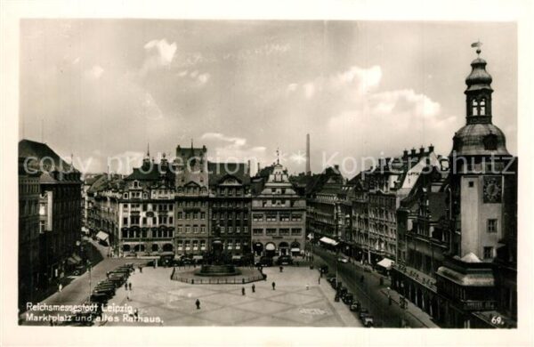 Leipzig Marktplatz altes Rathaus Reichsmessesta