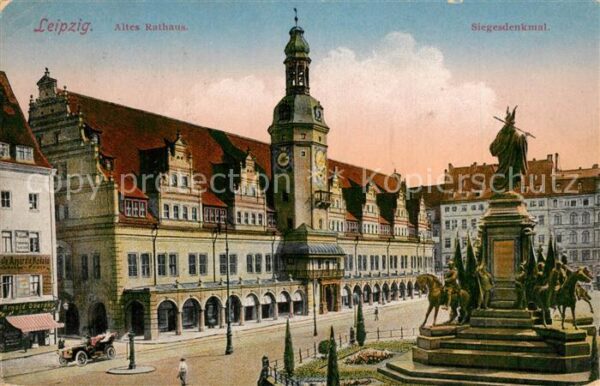 Leipzig Altes Rathaus Siegesdenkmal