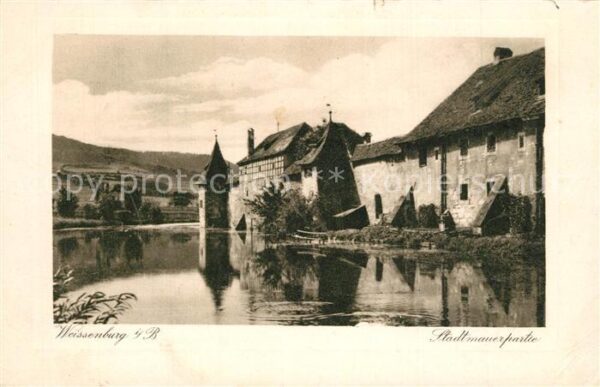 Weissenburg Bayern Partie an der Stadtmauer