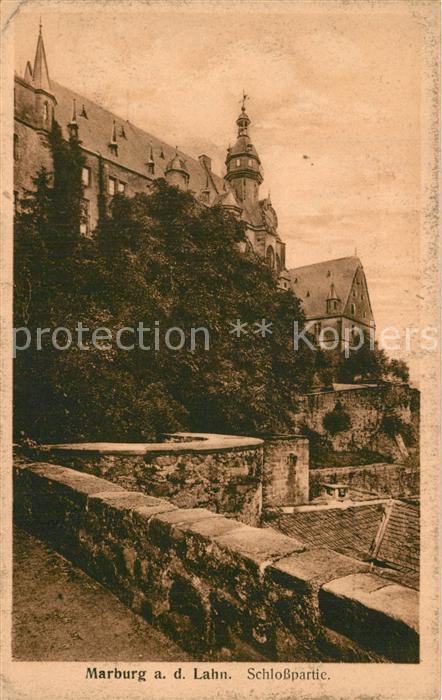 Marburg Lahn Partie am Schloss