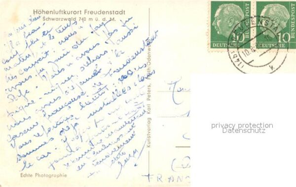 Freudenstadt Kirche Innenansichten Marktplatz Brunne – Bild 2