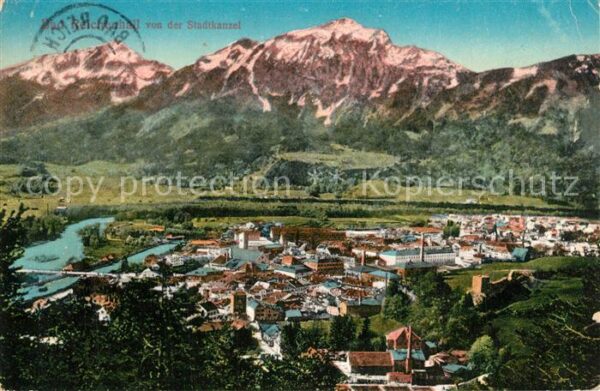 Bad Reichenhall Panorama Blick von der Stadtkanzel Alpe