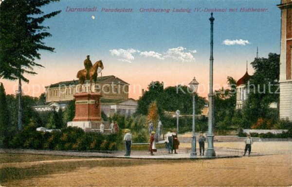 Darmstadt Paradeplatz Grossherzog Ludwig IV Denkm
