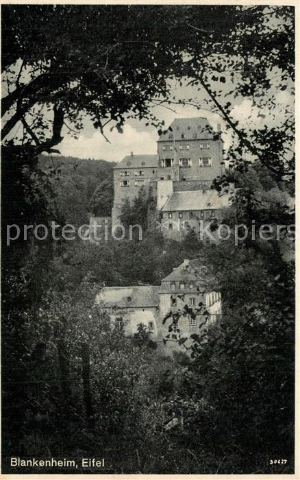 Blankenheim Ahr Durchblick zum Schloss