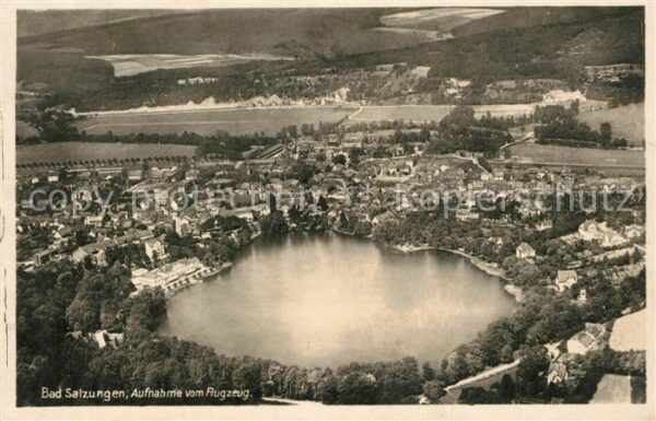 Bad Salzungen See Fliegeraufnahme
