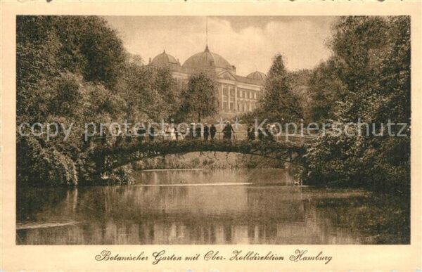 Hamburg Botanischer Garten mit Oberzolldirektio