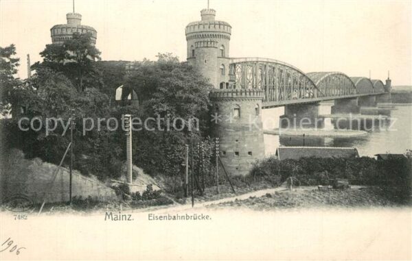 Mainz Rhein Eisenbahnbrücke