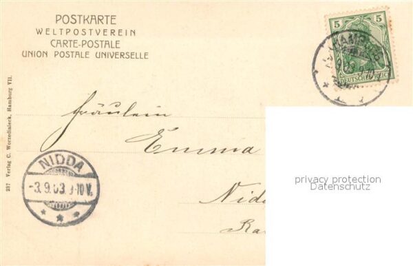 Hamburg Kaiser Wilhelm Denkmal Reiterstandbild – Bild 2