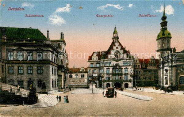 Dresden Ständehaus Georgentor Schlossturm