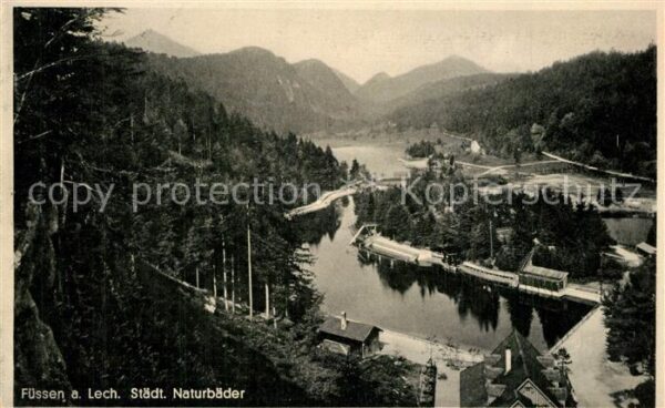 Fuessen Allgaeu Städtische Naturbäder Landschaftspanora