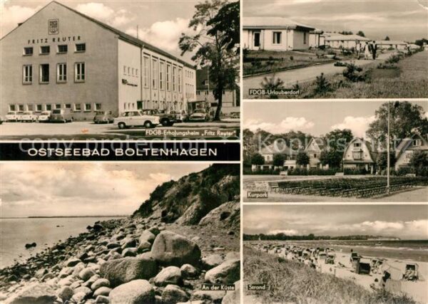 Boltenhagen Ostseebad FDGB Erholungsheim Fritz Reuter Urlaube