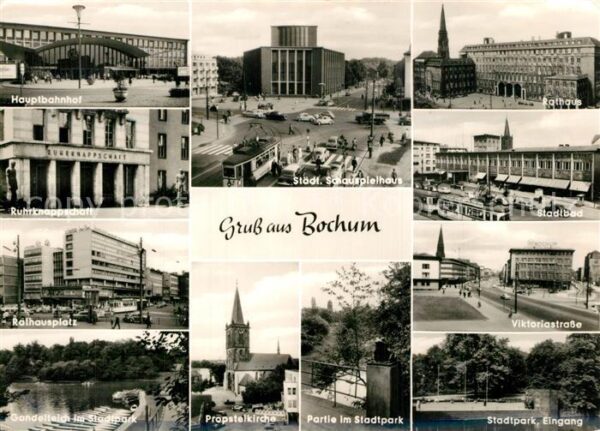 Bochum Hauptbahnhof Ruhrknappschaft Rathaus Pl