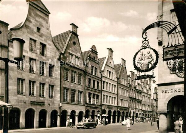 Muenster Westfalen Prinzipalmarkt Giebelhäuser Altstadt Tü