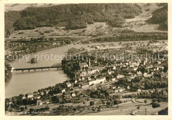 Bad Saeckingen am Hochrhein Fliegeraufnahme