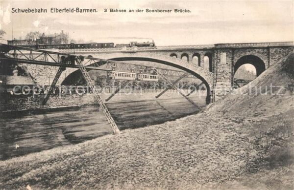 Elberfeld Barmen Schwebebahn Sonnborner Brücke