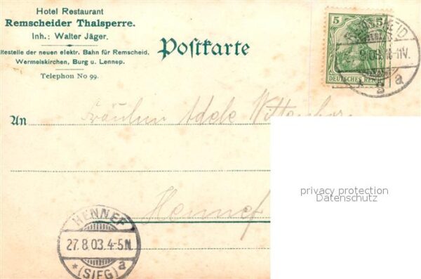 Remscheid Talsperre Eschbachtal – Bild 2