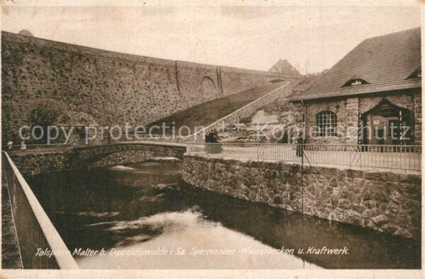 Malter Sperrmauer Wasserbecken Kraftwerk