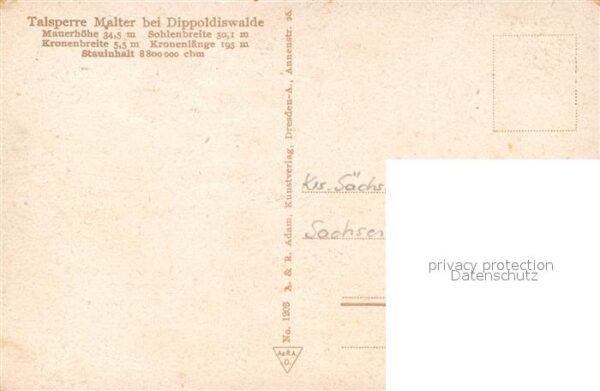 Malter Sperrmauer Wasserbecken Kraftwerk – Bild 2