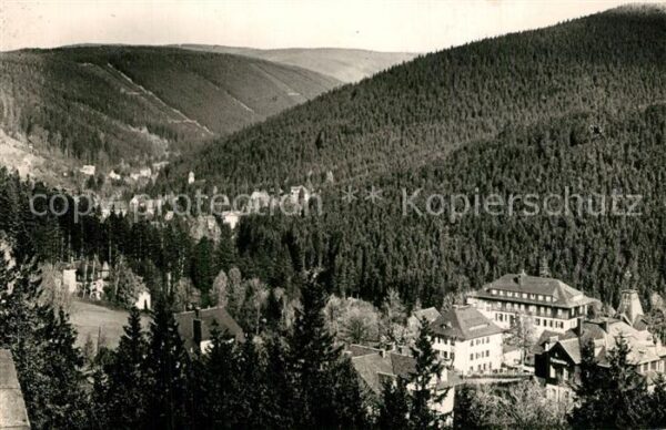 Baerenfels Erzgebirge Blick nach Kipsdorf