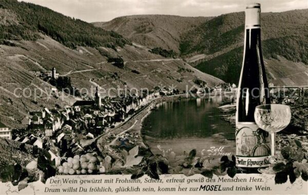 Zell Mosel Panorama Der Wein gewürzt mit Frohsinn