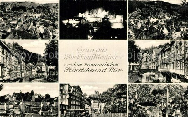 Monschau Panoramen Burg Nachtaufnahme