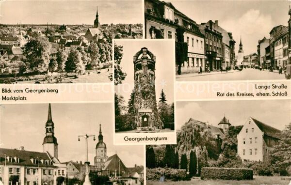Spremberg Niederlausitz Marktplatz Georgenbergturm Lange Straße