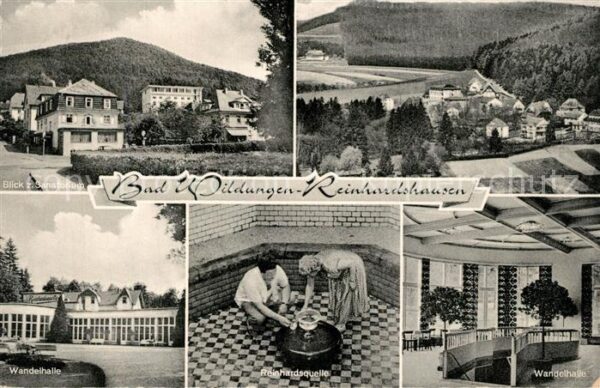 Reinhardshausen Sanatorium Wandelhalle Reinhardsquelle