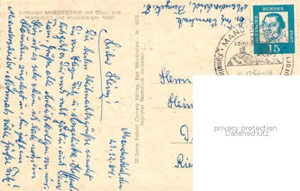 Manderscheid Eifel Oberburg Niederburg Mosenberger Maar – Bild 2