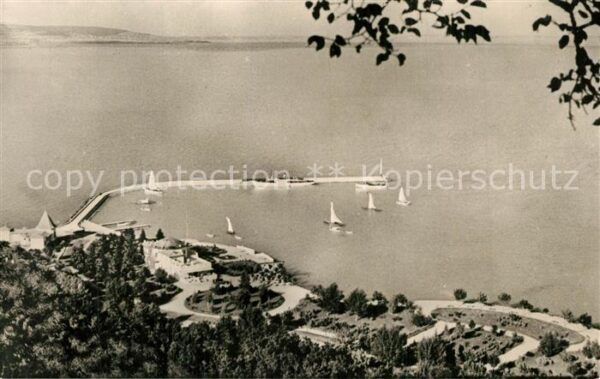 Tihany Kilatas a Balatonra Fliegeraufnahme